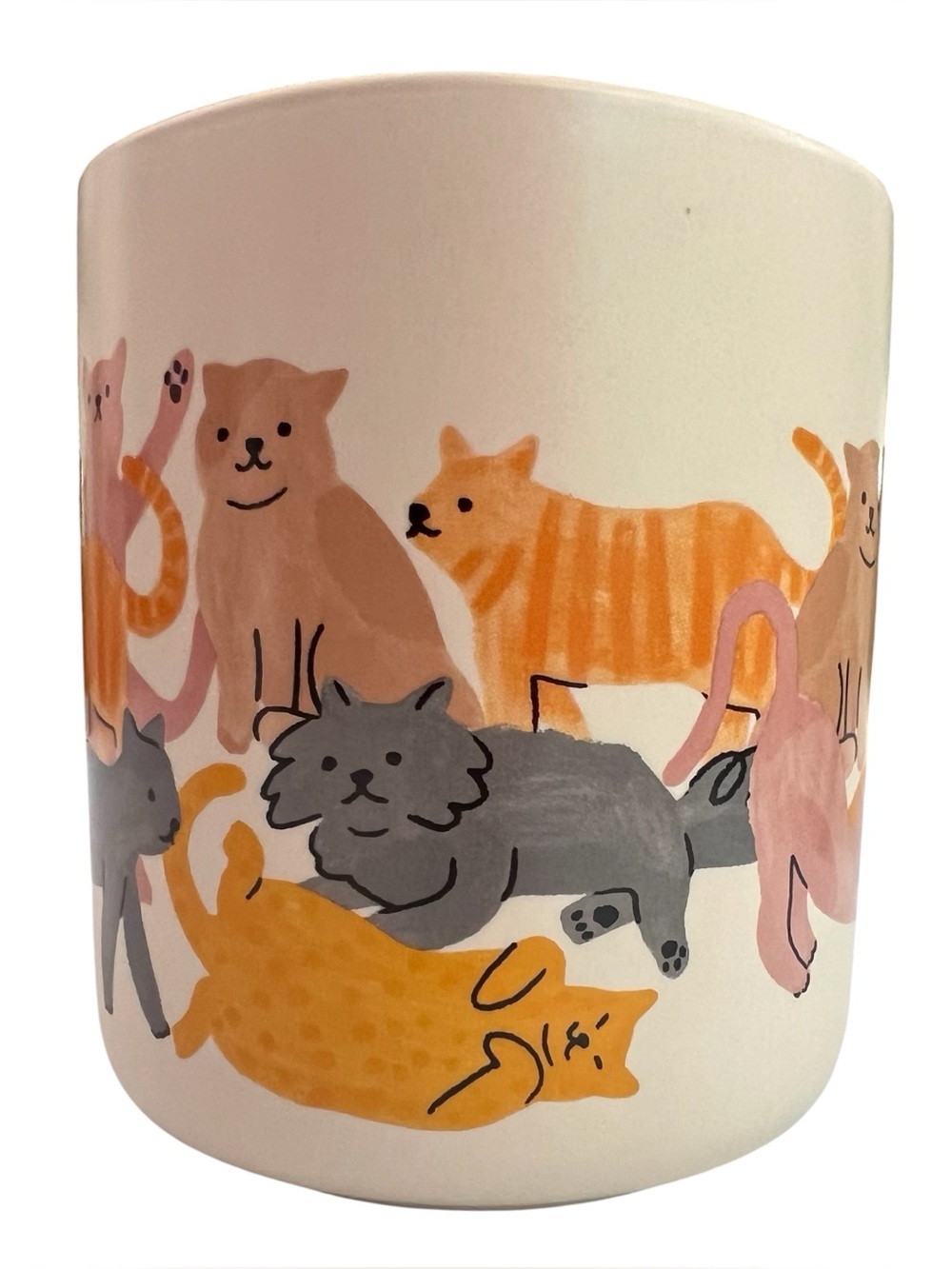 Opalhouse 16 Oz. Ivory Stoneware Coffee Cup Mug Collectible Cat Person Feline - Picture 4 of 11